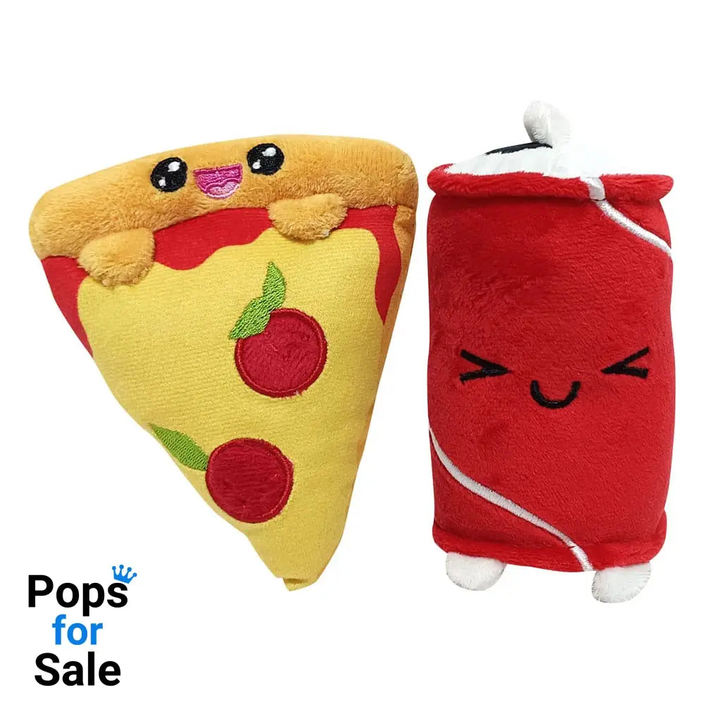 Yummis Together Plush Figures 2 Pack Pizza & Cola in Take Away Bag 21 cm