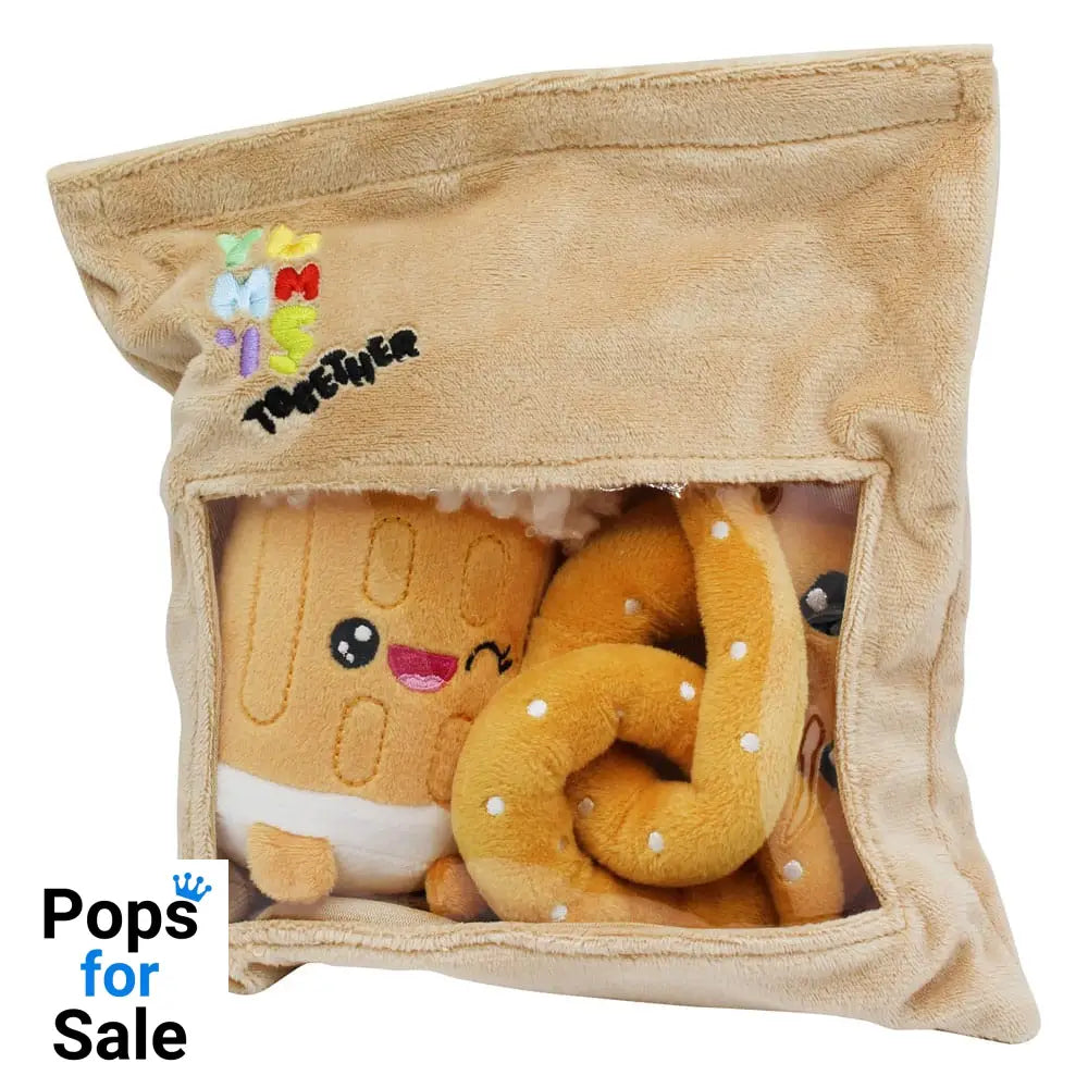 Yummis Together Plush Figures 2 Pack Pretzel & Beer in Take Away Bag 21 cm