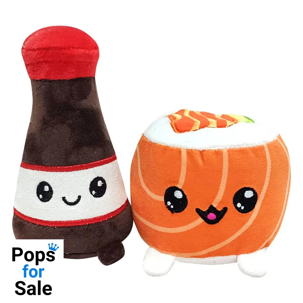 Yummis Together Plush Figures 2 Pack Uramaki & Soya in Take Away Bag 21 cm