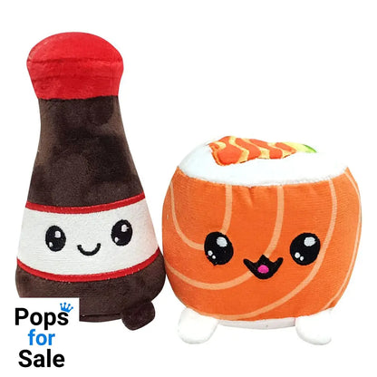 Yummis Together Plush Figures 2 Pack Uramaki & Soya in Take Away Bag 21 cm