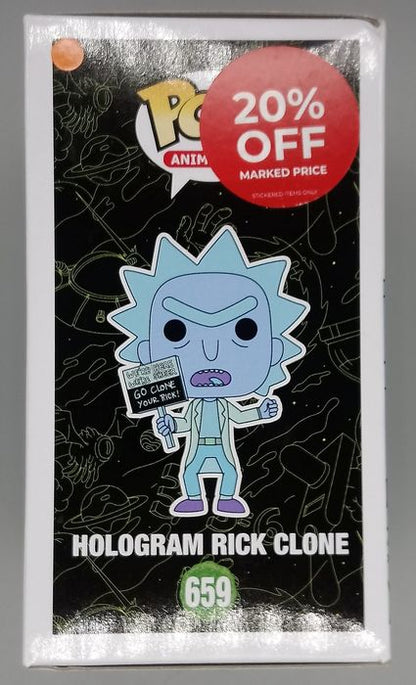 #659 Hologram Rick Clone - Rick and Morty - Box Damaged Funko POP