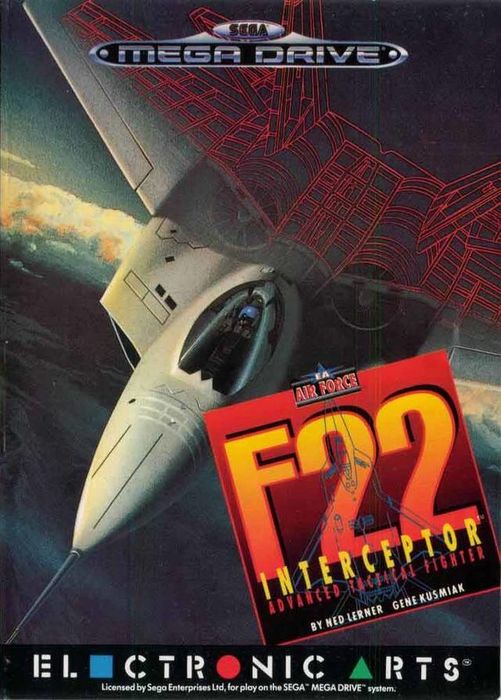 F-22 Interceptor for Sega Mega Drive (MD) - [No Manual]