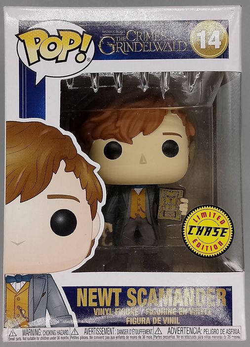 #14 Newt Scamander (w/ Book) Chase Fantastic Beasts - Box Damaged Funko POP