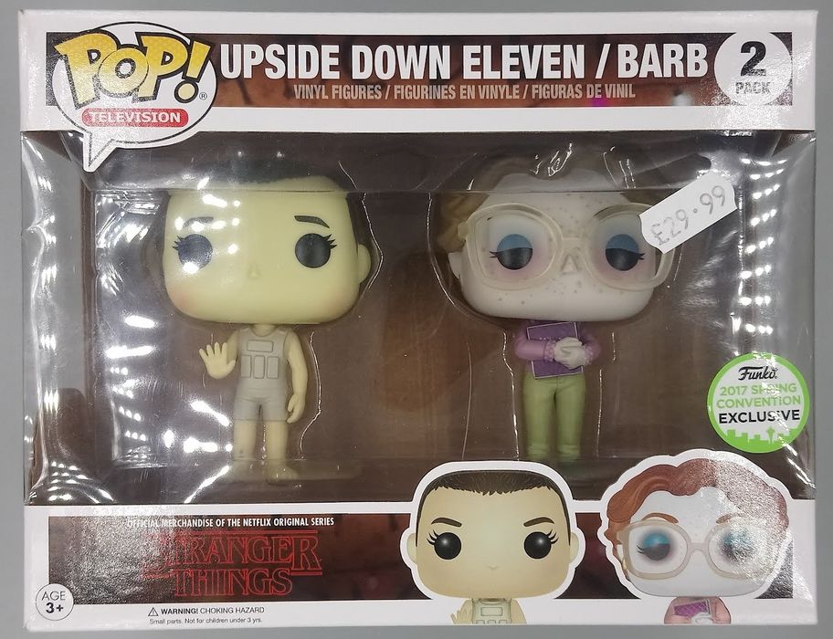 [2 Pack] Upside Down Eleven / Barb Stranger Things 20 Box Damaged Funko POP