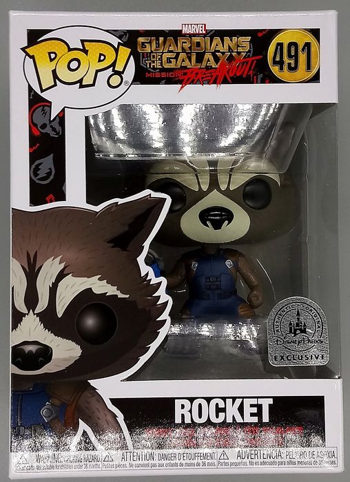 491 Rocket (w/ Walkman) Marvel Guardians Mission Breakout Box Damaged Funko POP