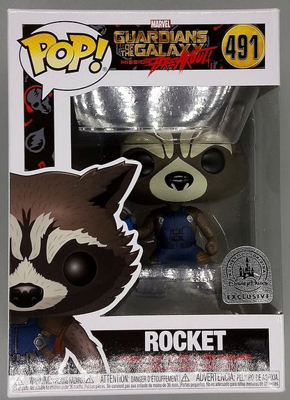 491 Rocket (w/ Walkman) Marvel Guardians Mission Breakout Box Damaged Funko POP