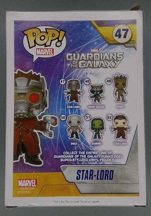 #47 Star-Lord - Marvel - Guardians of the Galaxy Box Damaged Funko POP