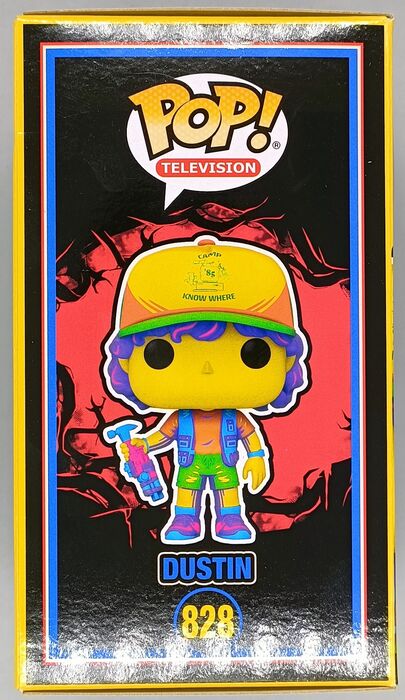 #828 Dustin (w/ Vest) Blacklight - Stranger Things Funko POP