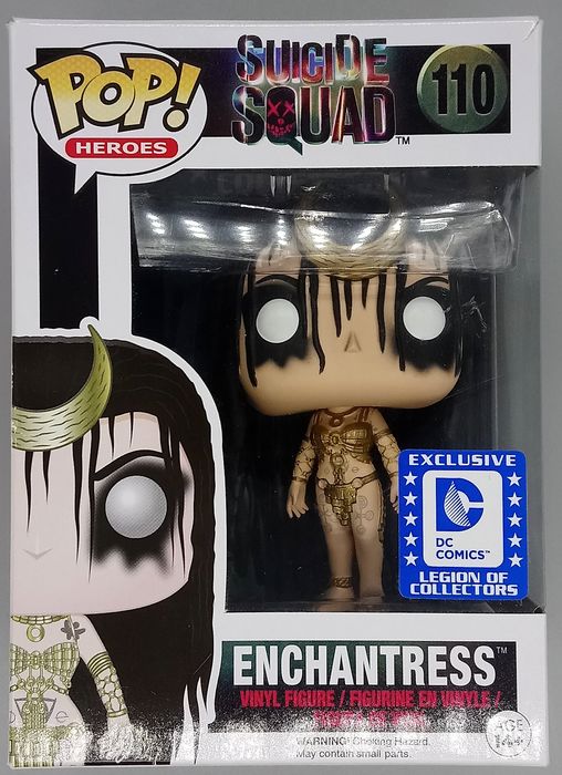 #110 Enchantress  Suicide Squad  DC Legion of Collectors Damaged Box Funko POP