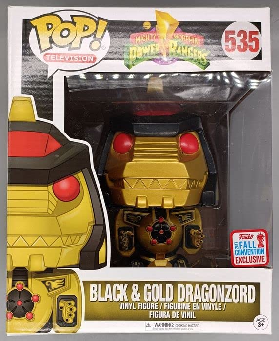 535 Black & Gold Dragonzord - 6 Inch - Power Rangers Funko POP - Box Damaged