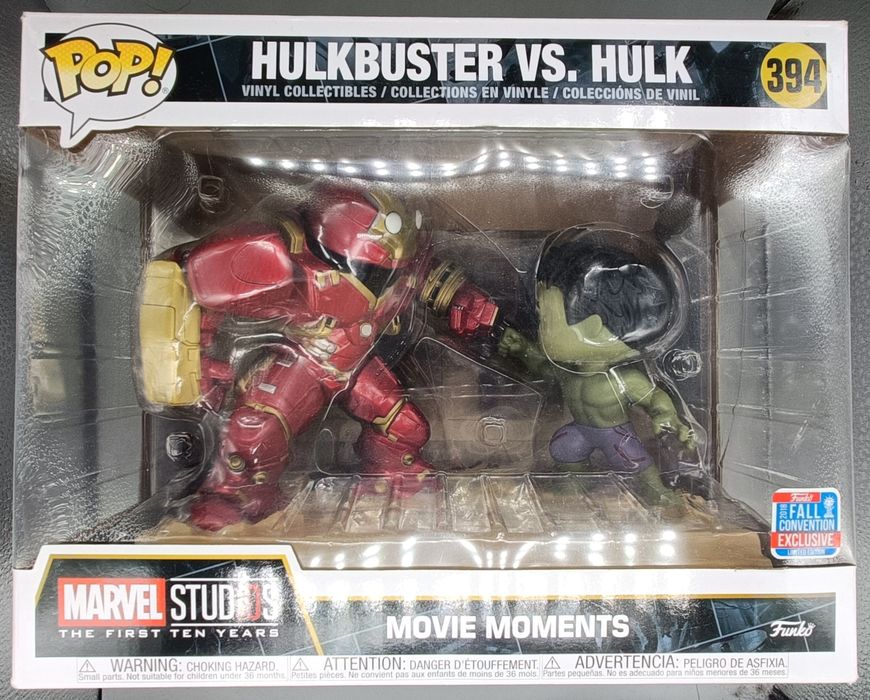 #394 Hulkbuster vs. Hulk - Movie Moment - Marvel - 2018 Con Funko POP