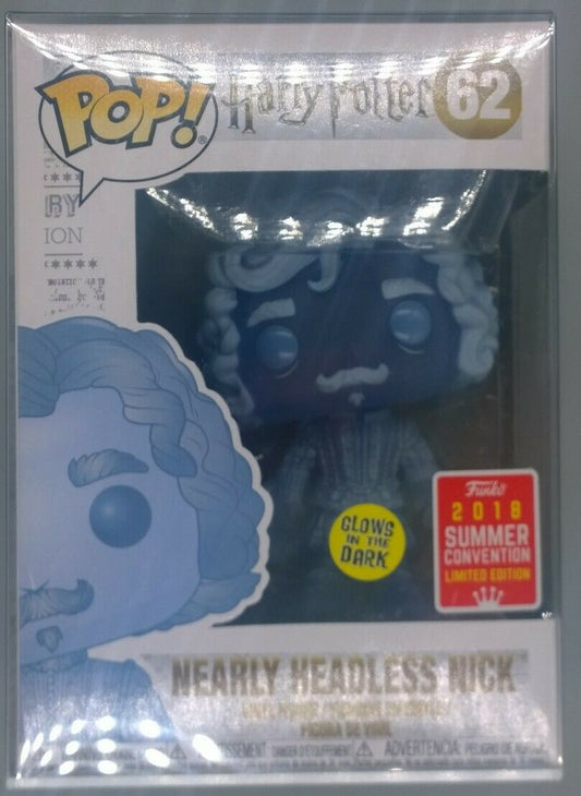 62 Nearly Headless Nick - Glow - Harry Potter - 2018 Con Funko POP