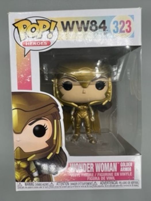 323 Wonder Woman (Golden Armor) - DC WW84 Funko POP - Box Damaged