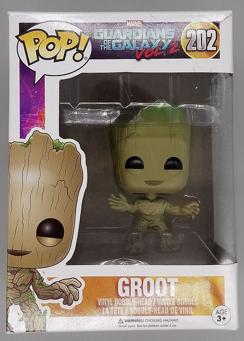 #202 Groot (Young) Marvel Guardians of the Galaxy Vo Box Damaged Funko POP
