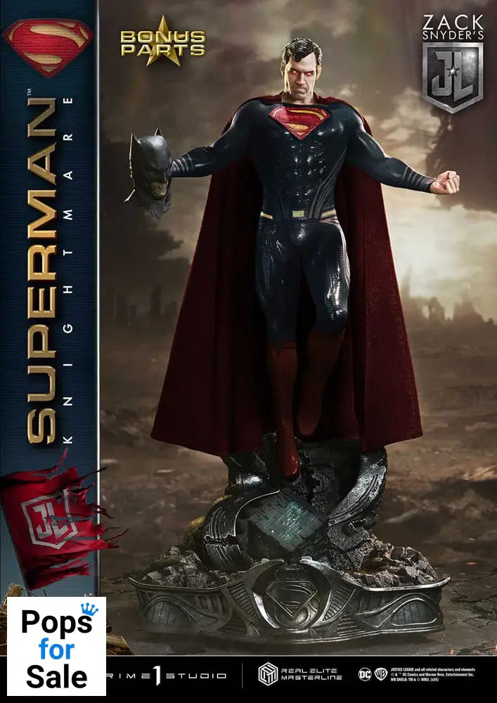 Zack Snyder's Justice League Real Elite Masterline Series Statue 1/3 Superman Knightmare Color Edition Deluxe Bonus Ver. 95 cm