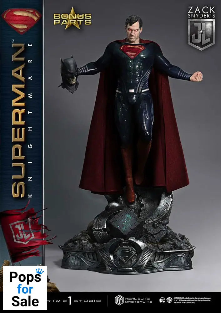 Zack Snyder's Justice League Real Elite Masterline Series Statue 1/3 Superman Knightmare Color Edition Deluxe Bonus Ver. 95 cm