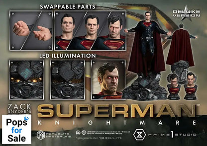 Zack Snyder's Justice League Real Elite Masterline Series Statue 1/3 Superman Knightmare Color Edition Deluxe Ver. 95 cm