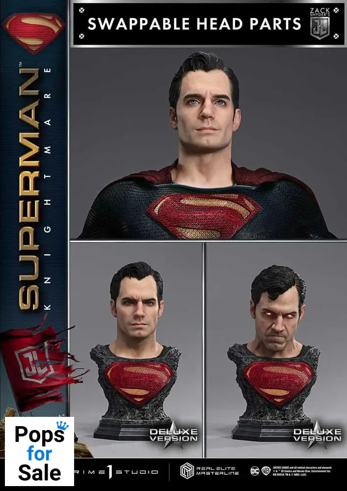 Zack Snyder’s Justice League Real Elite Masterline Series Statue 1/3 Superman Knightmare Color Edition Deluxe Ver. 95