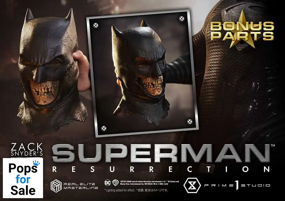 Zack Snyder's Justice League Real Elite Masterline Series Statue 1/3 Superman Resurrection Deluxe Bonus Ver. 95 cm