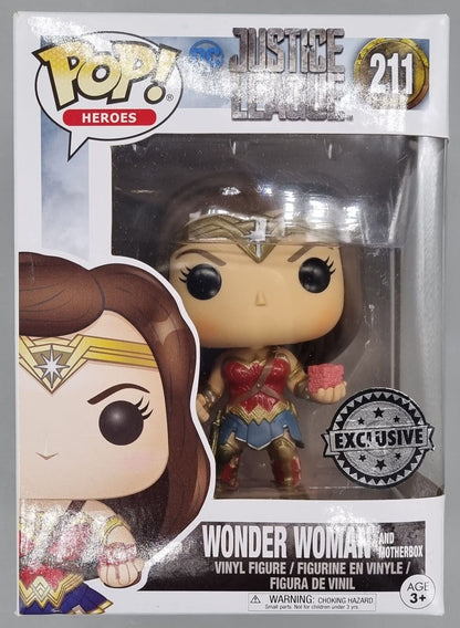 211 Wonder Woman (and Motherbox) -DC Justice League Funko POP - Box Damaged