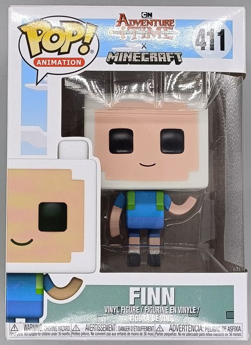 #411 Finn (Minecraft) - Adventure Time - Box Damaged Funko POP