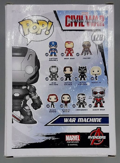 #128 War Machine - Marvel Captain America Civil War Box Damaged Funko POP