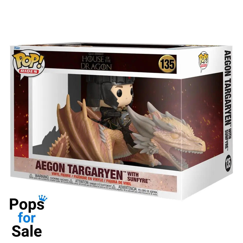 135 Aegon Targaryen with Sunfyre - Rides House of the Dragon Funko POP - PRESALE