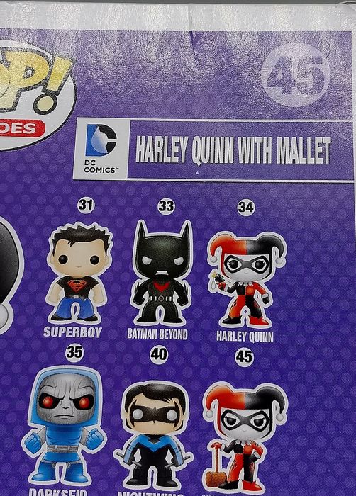 45 Harley Quinn with Mallet - DC Comics - Funko POP - Box Damaged
