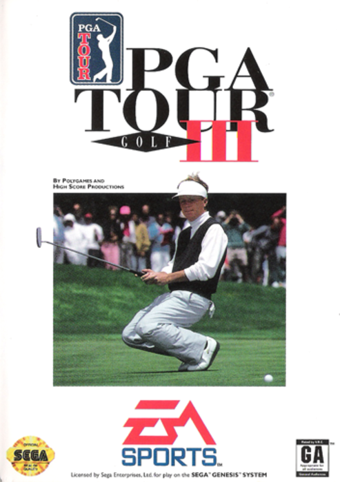 PGA Tour Golf III for Sega Mega Drive (MD) - [No Manual]