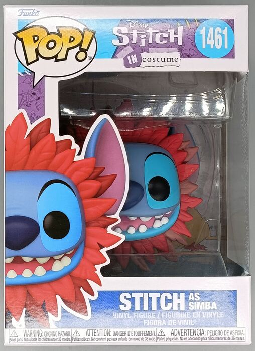 #1461 Stitch (as Simba) Disney Lilo & Stitch - Lion King Funko POP 