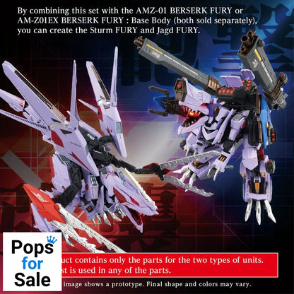 Zoids Model Kit Accesoory Set AM-Z01CP Berserk Fury Sturm & Jagd Unit