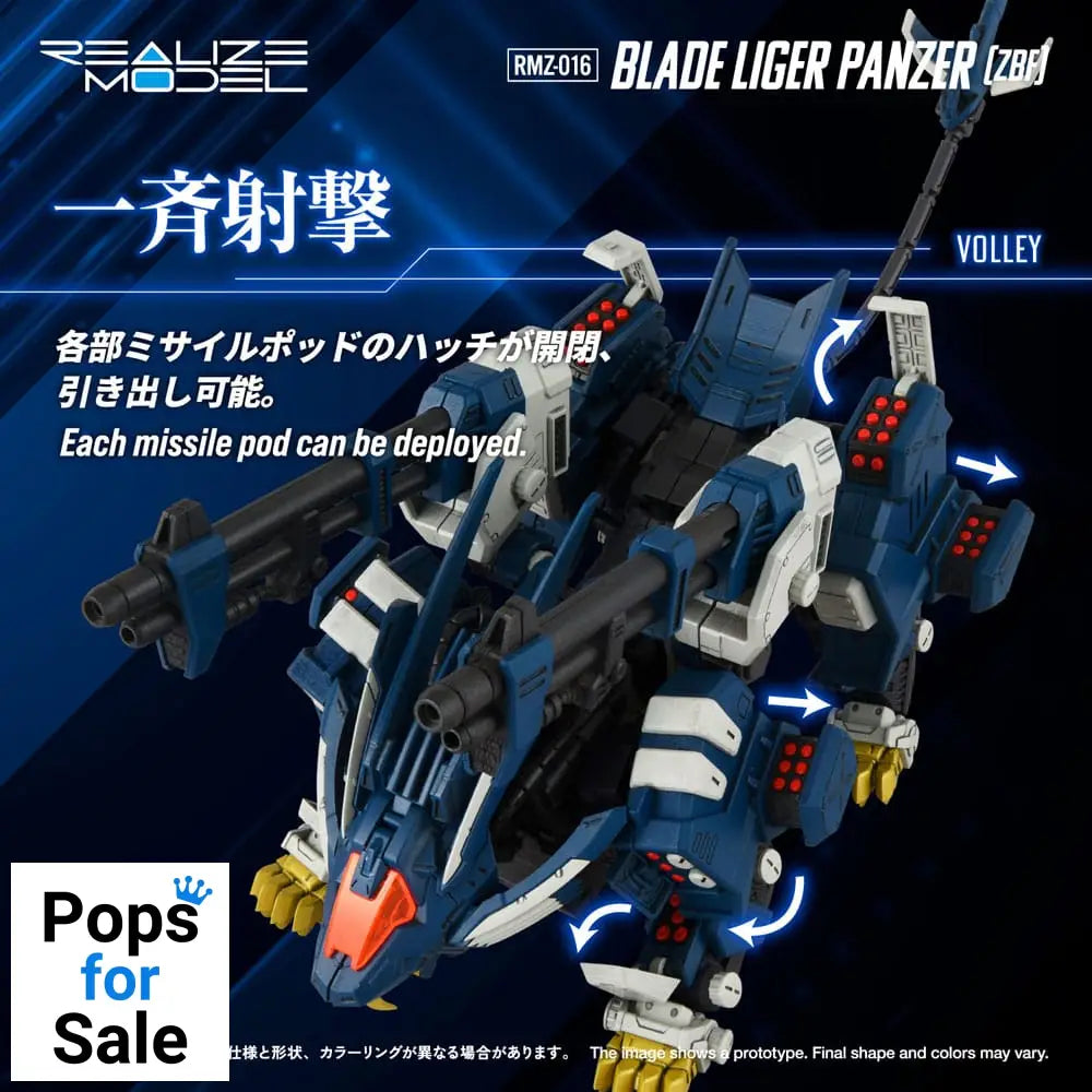Zoids Plastic Model Kit 1/100 RMZ-016 Blade Liger Panther (ZBF) 25 cm