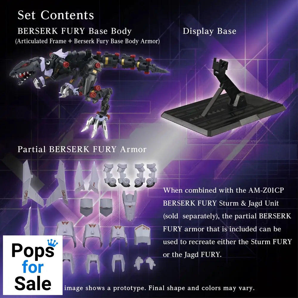 Zoids Plastic Model Kit AM-Z01EX Berserk Fury (Elementary Body) Action figures