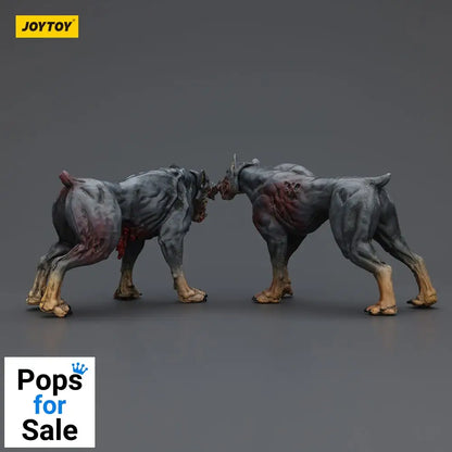 Zombie Dark Source Action Figures 2-Pack Police Dogs 8 cm