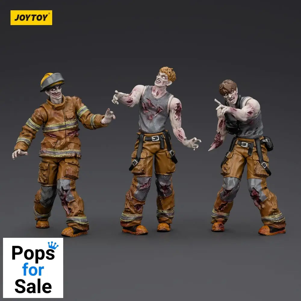Zombie Dark Source Action Figures 3-Pack Firefighters 8 cm Action figures