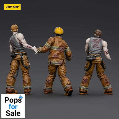Zombie Dark Source Action Figures 3-Pack Firefighters 8 cm Action figures