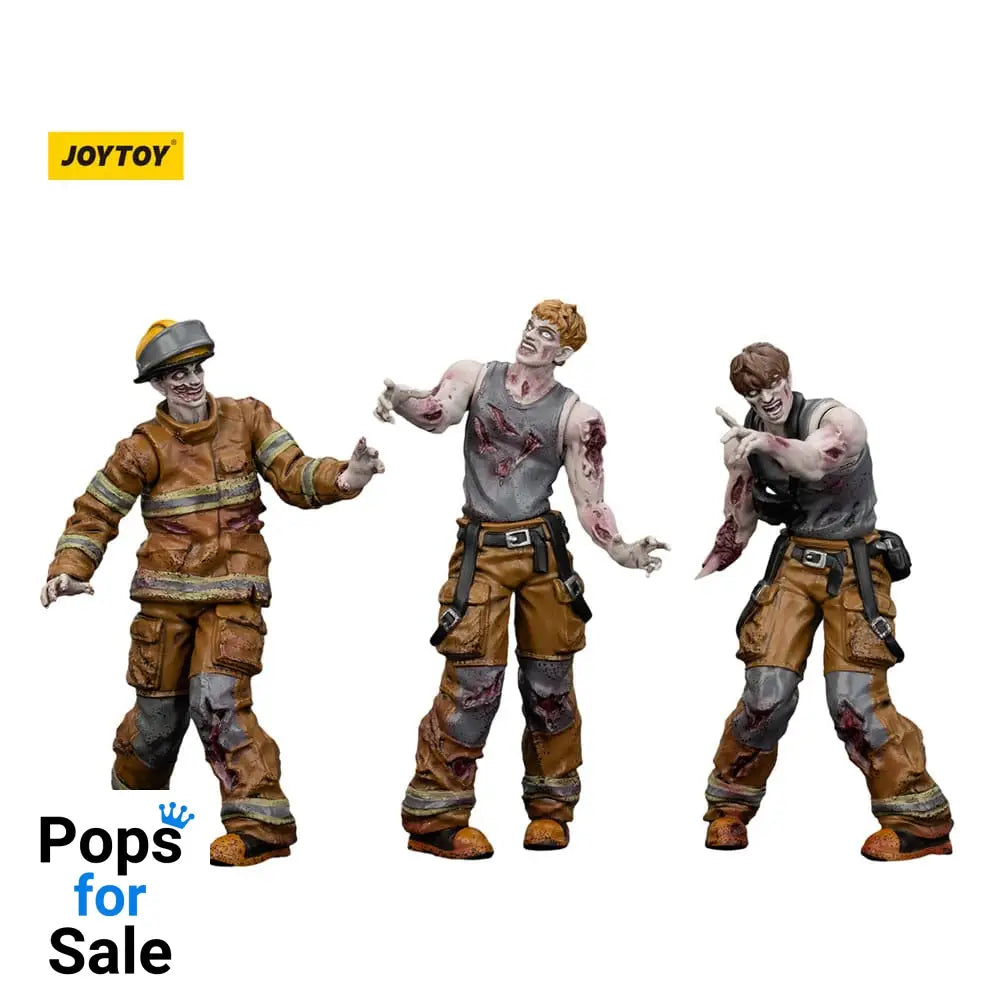 Zombie Dark Source Action Figures 3-Pack Firefighters 8 cm