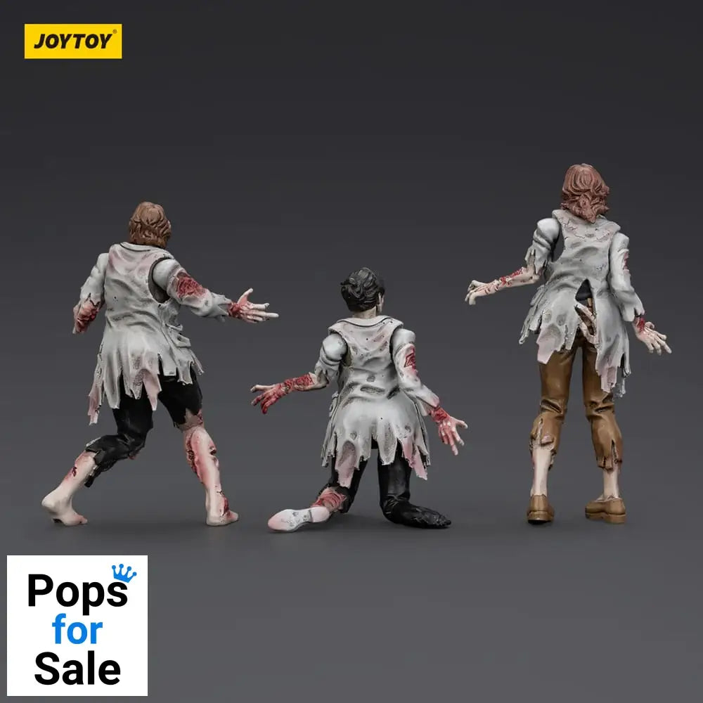 Zombie Dark Source Action Figures 3-Pack Scientists (Female) 8 cm