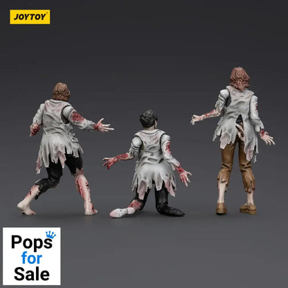 Zombie Dark Source Action Figures 3-Pack Scientists (Female) 8 cm