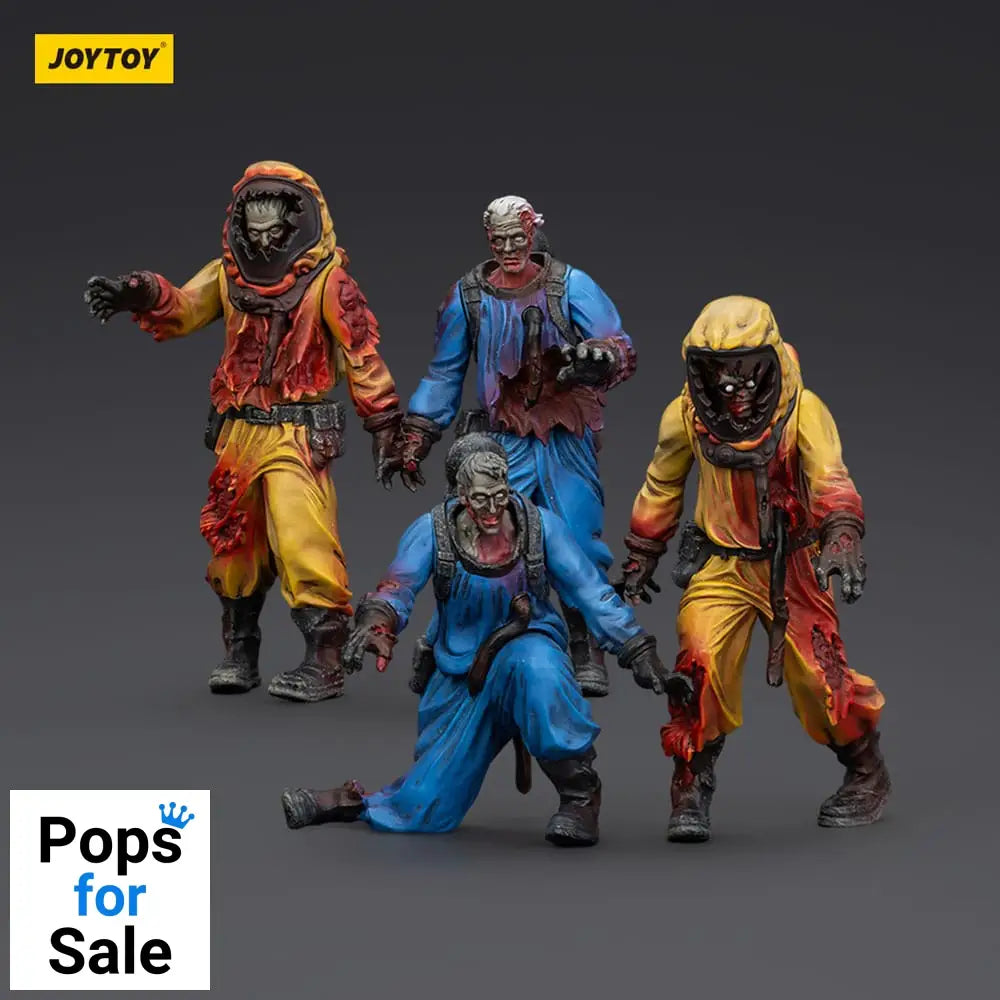 Zombie Dark Source Action Figures 4-Pack Biochemical Lab Team 8 cm