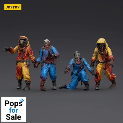 Zombie Dark Source Action Figures 4-Pack Biochemical Lab Team 8 cm