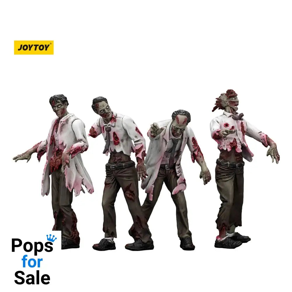 Zombie Dark Source Action Figures 4-Pack Scientists (Male) 8 cm Action figures