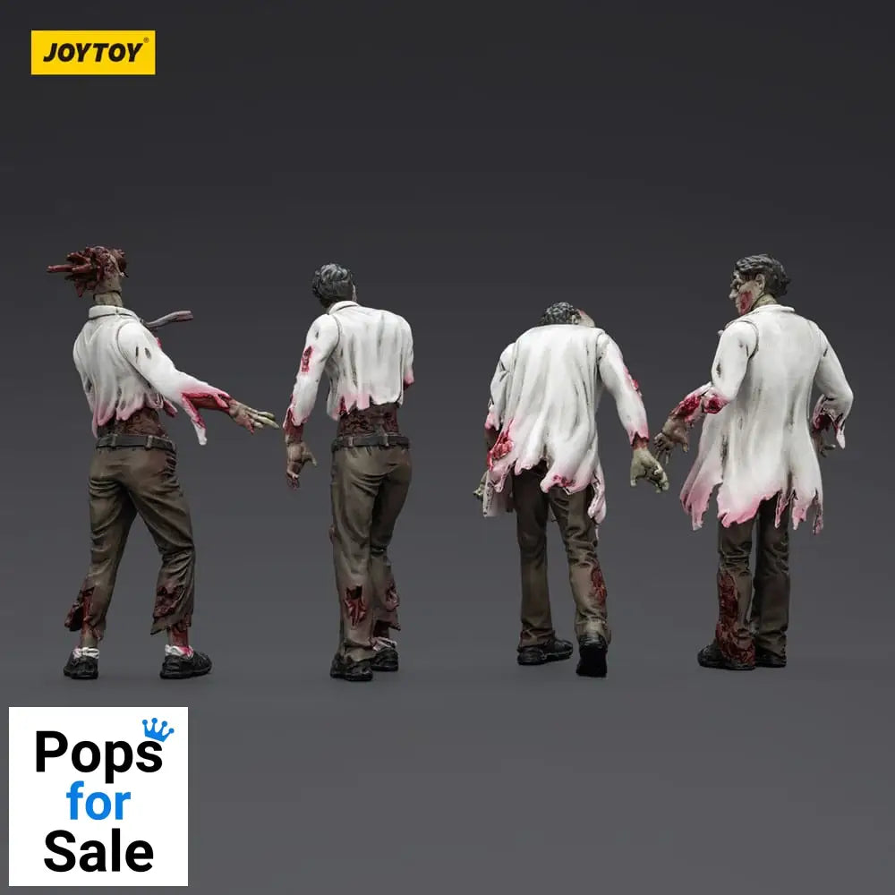 Zombie Dark Source Action Figures 4-Pack Scientists (Male) 8 cm