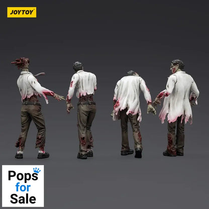 Zombie Dark Source Action Figures 4-Pack Scientists (Male) 8 cm