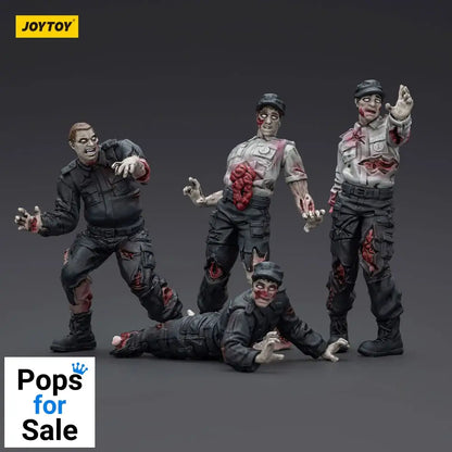Zombie Dark Source Action Figures 4-Pack Security Guards 8 cm Action figures