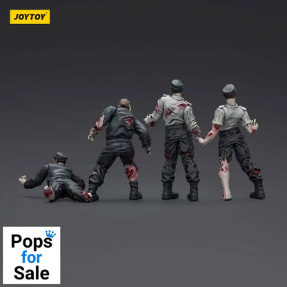 Zombie Dark Source Action Figures 4-Pack Security Guards 8 cm