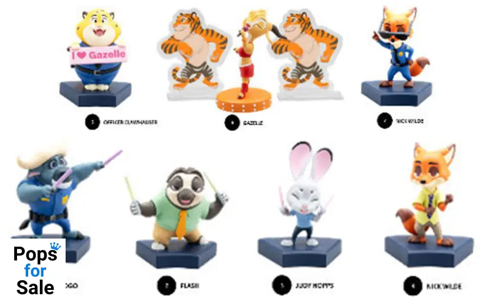 Zootopia Hero Box Urban Safari Series Mini Figures 8 cm Display (6) Mini-figures