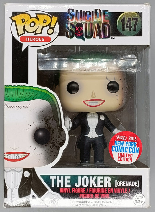 #147 The Joker (Grenade) - Suicide Squad - 2016 Con - Box Damaged Funko POP