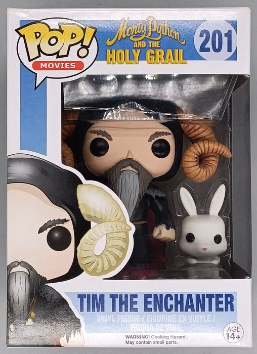 201 Tim the Enchanter (w/ Rabbit) Monty Python and the Holy Grail Box Damaged Funko POP