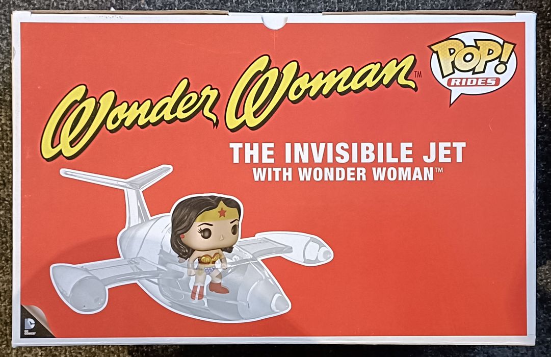 #16 The Invisible Jet (w/ Wonder Woman) Rides DC Com Box Damaged Funko POP
